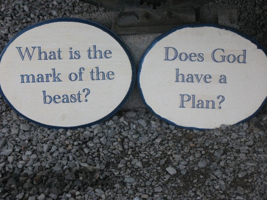 Picture of What is the Mark of the Beast and Does God Have a Plan Signs at CampSite